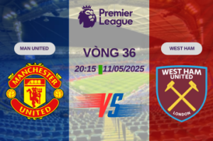 Nhận định trận đấu Man United vs West Ham lúc 20:15 ngày 11/05